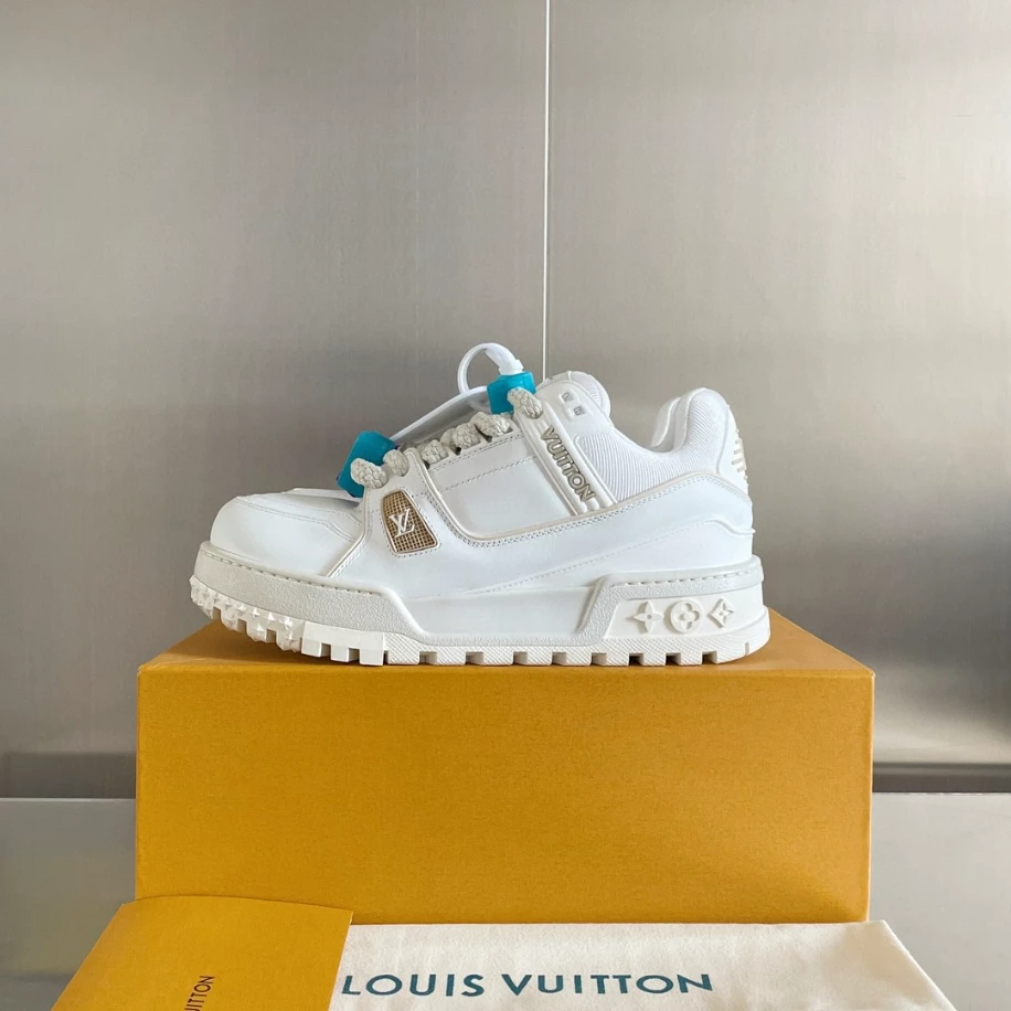 LOUIS VUITTON LV TRAINER MAXI SNEAKERS IN WHITE – LSVT335 - DEEPREPS