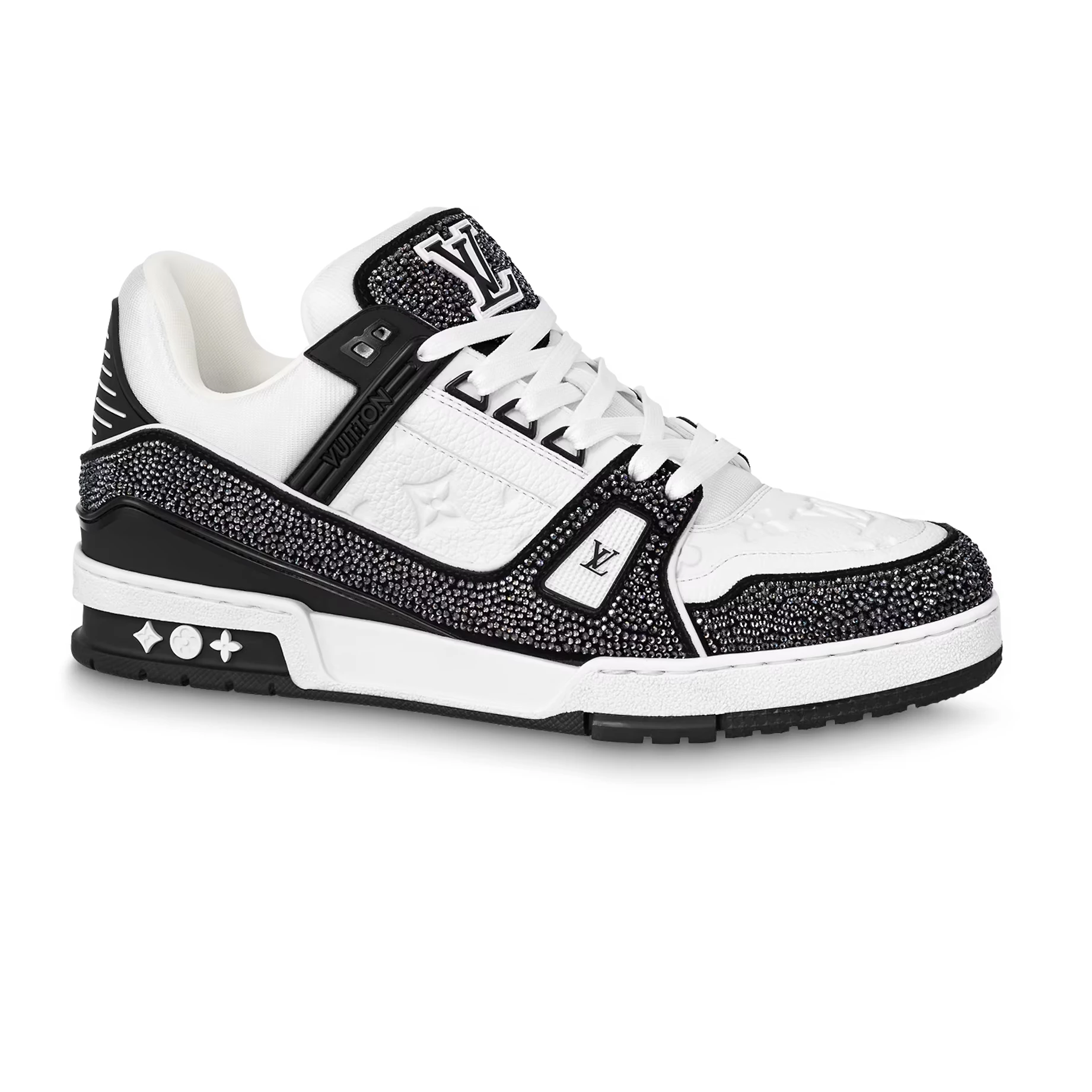LOUIS VUITTON LV TRAINER SNEAKER IN BLACK  – LSVT361 - DEEPREPS
