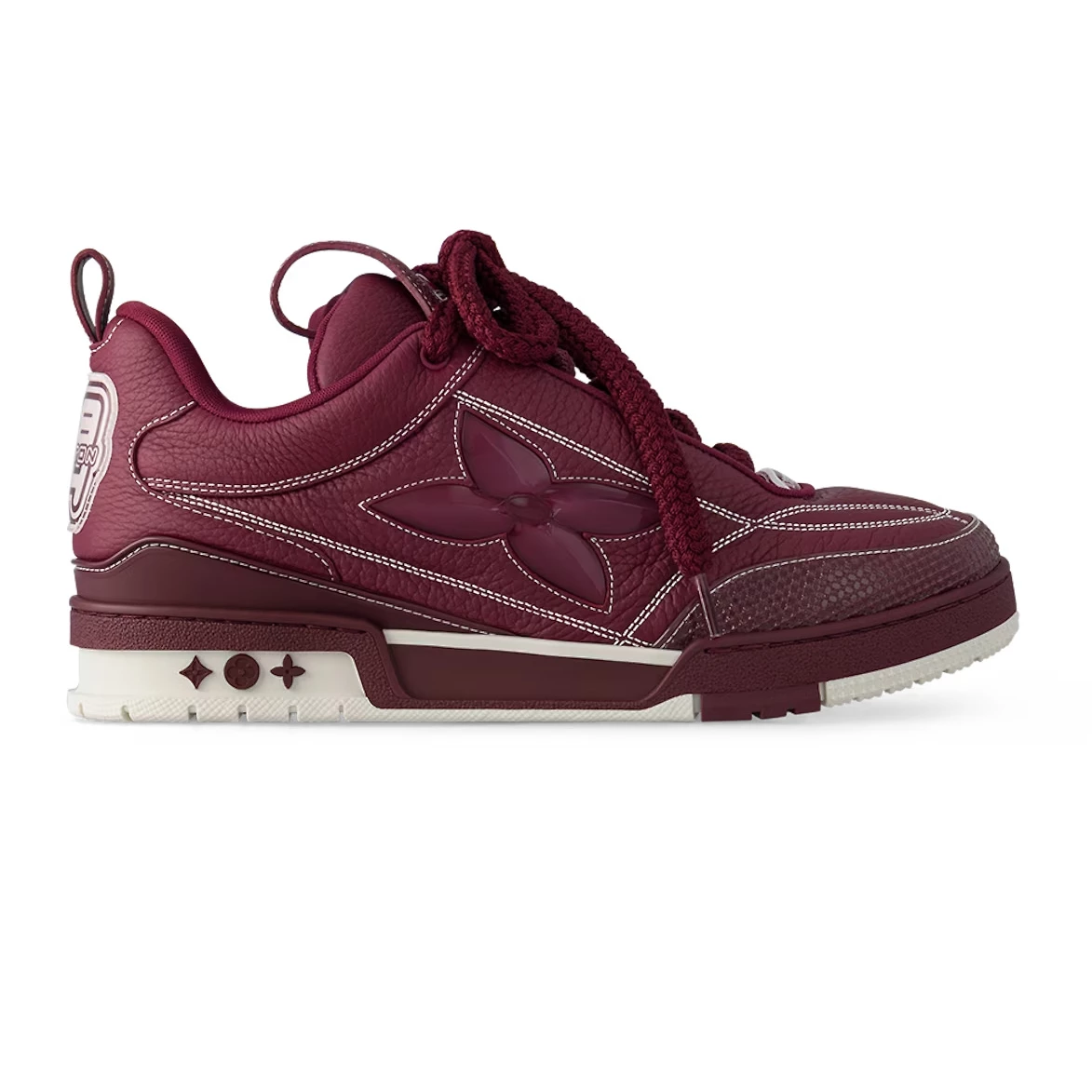 LOUIS VUITTON SKATE SNEAKERS IN BORDEAUX RED   LSVT326 - DEEPREPS