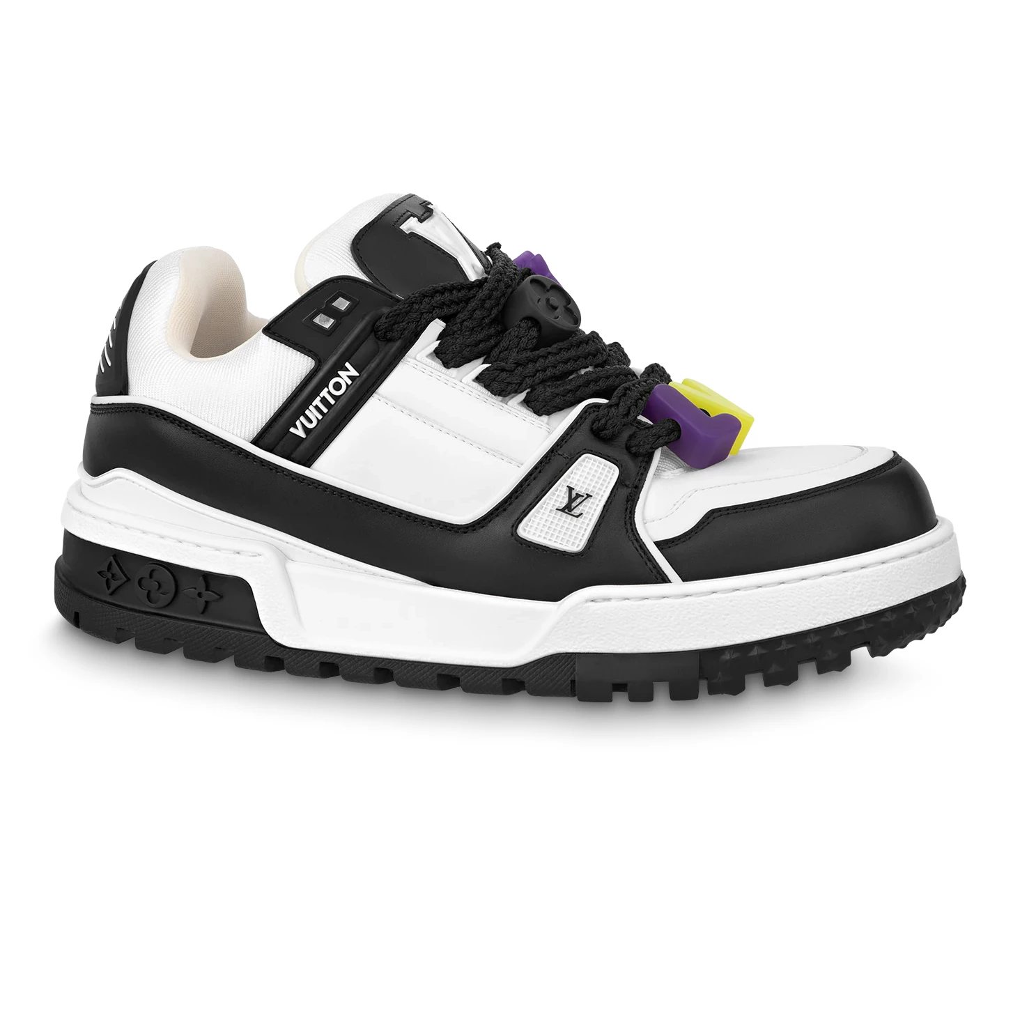 LOUIS VUITTON LV TRAINER MAXI SNEAKERS IN BLACK AND WHITE – LSVT337 - DEEPREPS