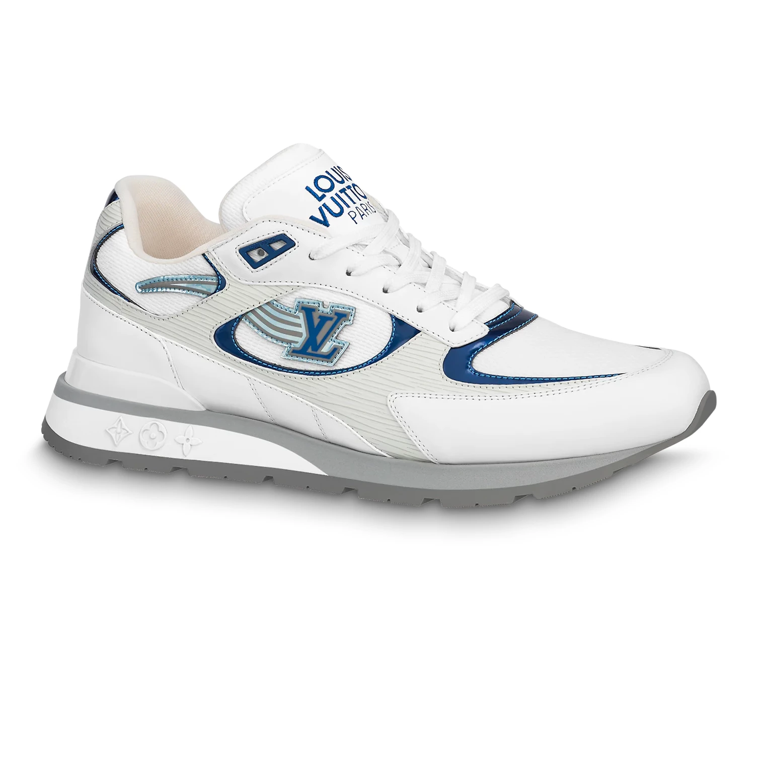 LOUIS VUITTON RUN AWAY SNEAKERS IN WHITE AND BLUE  – LSVT360 - DEEPREPS