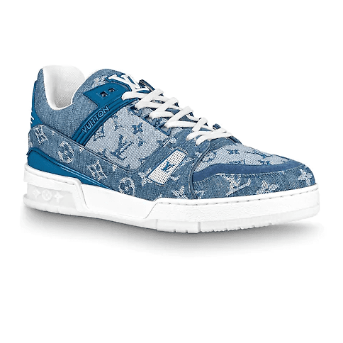 VIRGIL ABLOH WRAPS LOUIS VUITTON 408 SNEAKER IN DENIM   LV122 - DEEPREPS