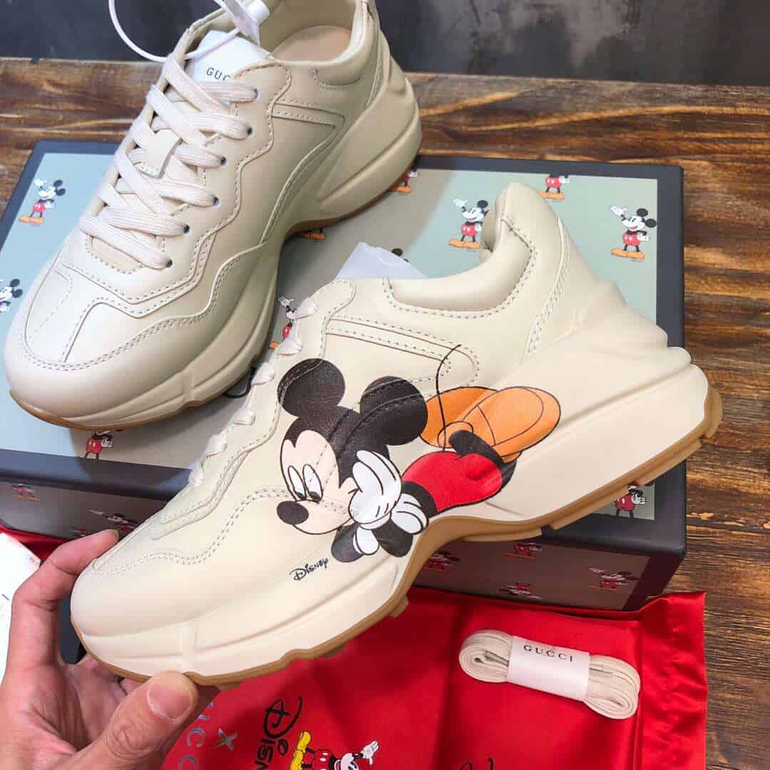 GUCCI DISNEY RHYTON MICKEY MOUSE SNEAKER - DEEPREPS