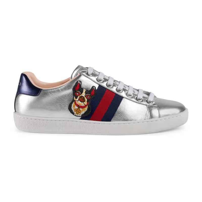 GUCCI METALLIC ACE EMBROIDERED SNEAKER   GC29 - DEEPREPS