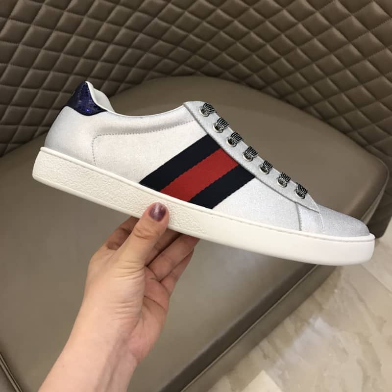 GUCCI ACE SLIVER SNEAKER   GC39 - DEEPREPS