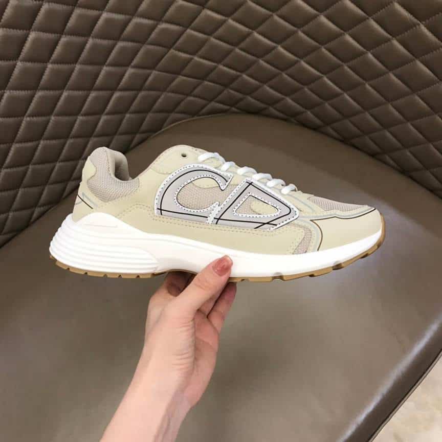 DIOR B30 SNEAKERS CREAM MESH AND TECHNICAL FABRIC   CD89 - DEEPREPS