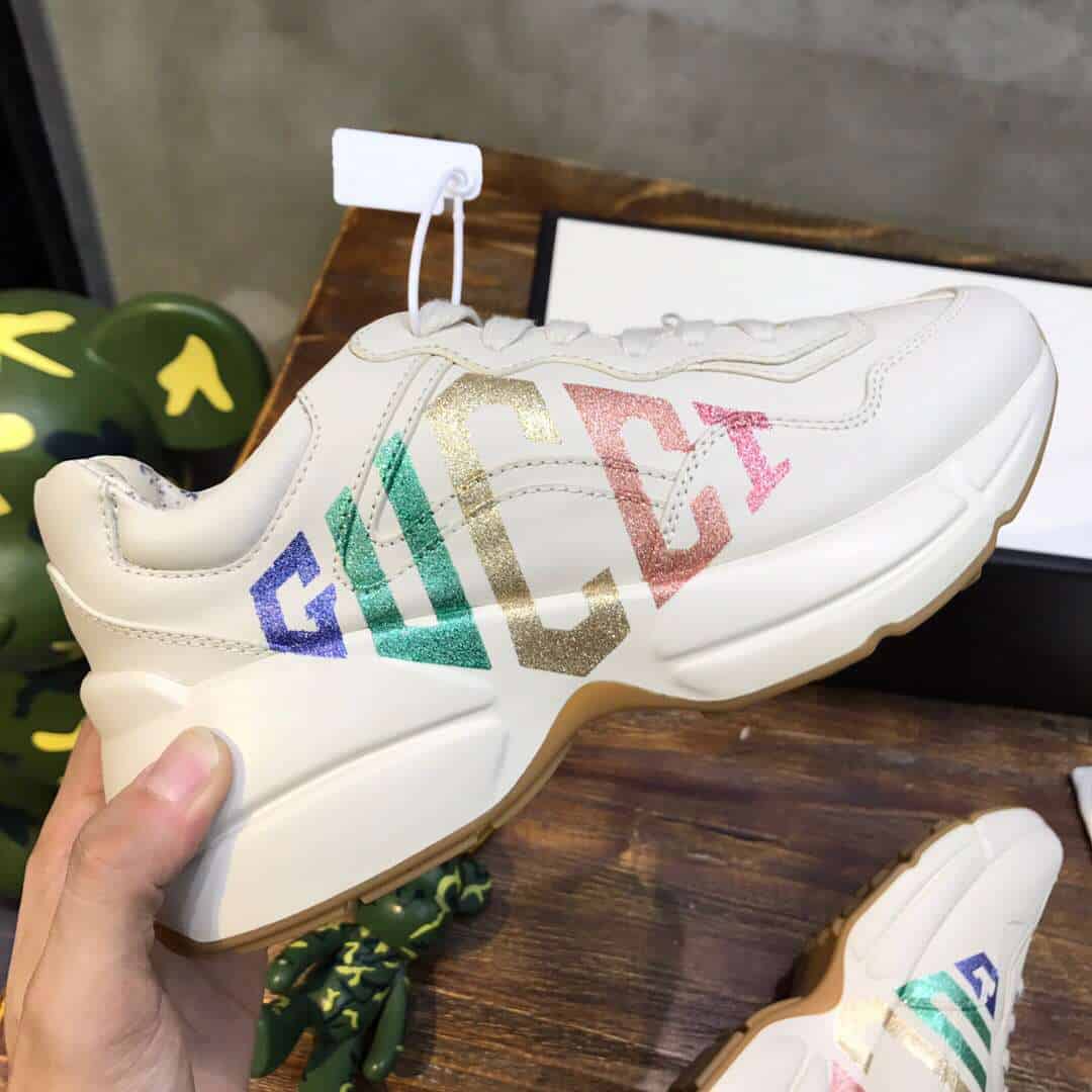 GUCCI RHYTON GLITTER SNEAKER - DEEPREPS
