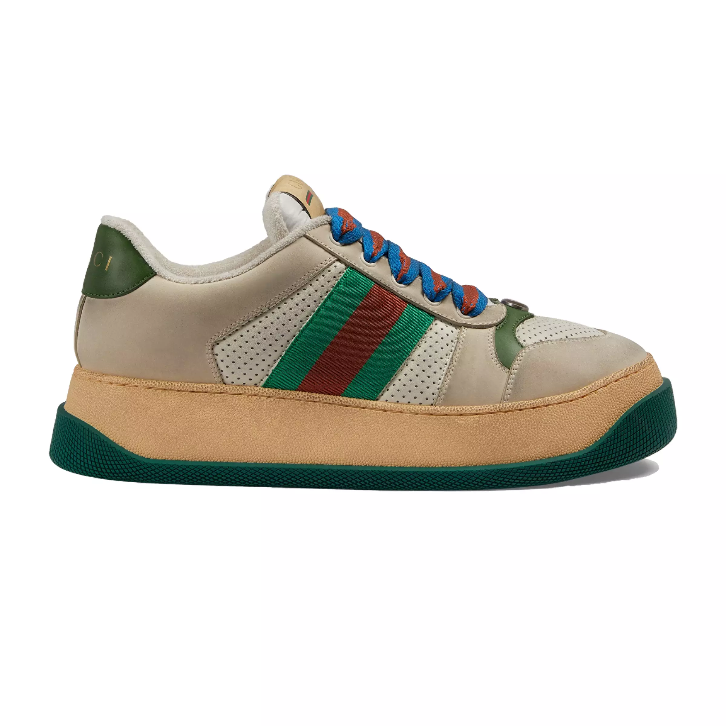 GUCCI SCREENER TRAINER SNEAKERS WITH WEB  – GC176 - DEEPREPS