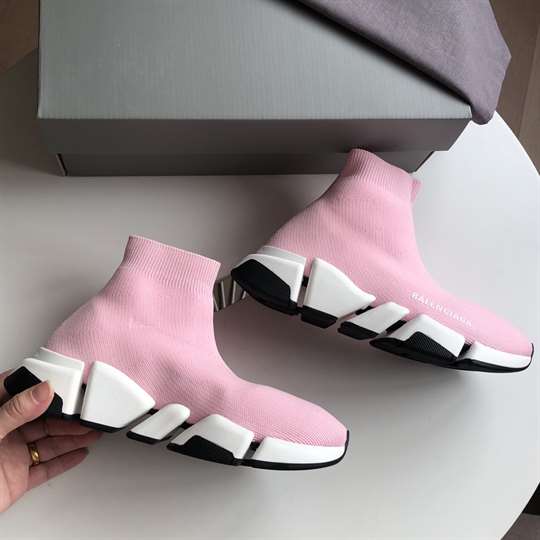 BALENCIAGA SPEED 2.0 SNEAKER IN PINK- BB146 - DEEPREPS
