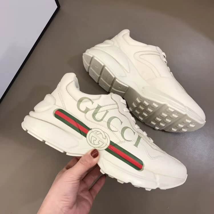 GUCCI RHYTON LEATHER SNEAKER   GC55 - DEEPREPS
