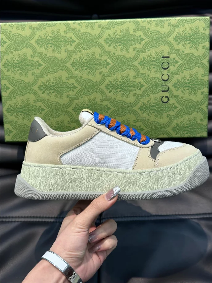 GUCCI SCREENER GG TRAINER SNEAKERS WHITE GG CANVAS – GC171 - DEEPREPS