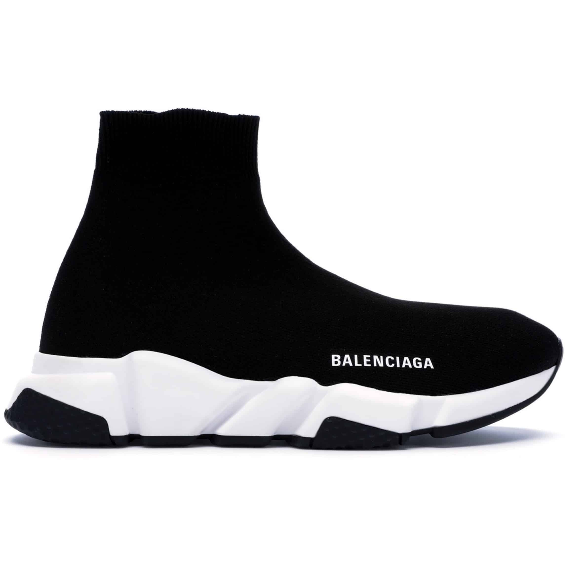 BALENCIAGA SPEED TRAINER BLACK WHITE   BB10 - DEEPREPS