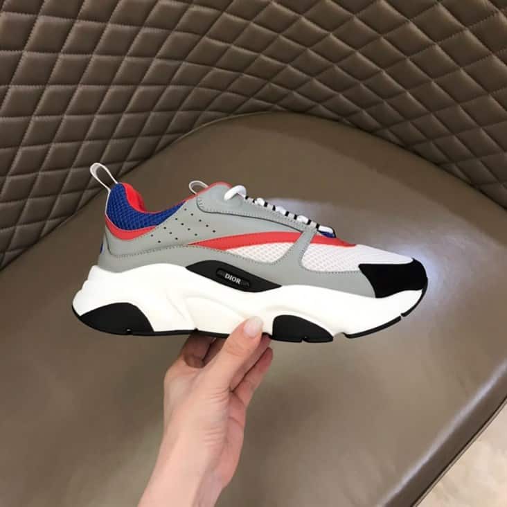 B22 SNEAKER TECHNICAL MESH WITH AND CALFSKIN   CD96 - DEEPREPS