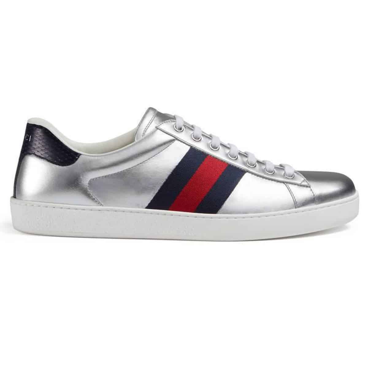 GUCCI ACE SLIVER SNEAKER   GC39 - DEEPREPS