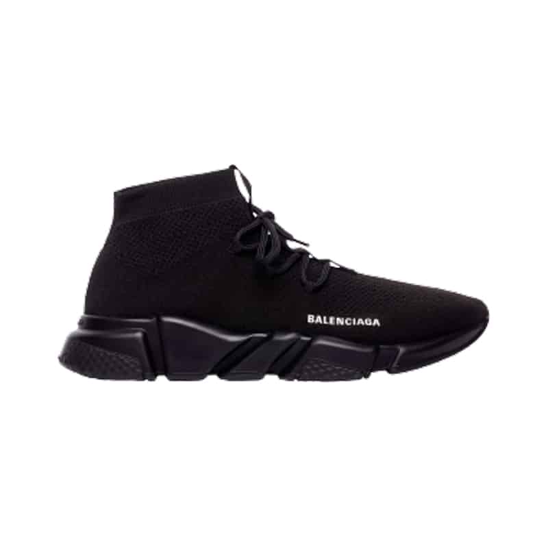 BALENCIAGA  MEN S SPEED LACE-UP SNEAKER IN BLACK   BB163 - DEEPREPS