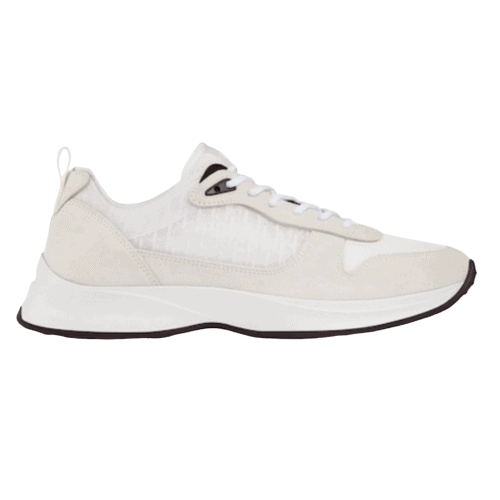 DIOR B25 OBLIQUE WHITE SUEDE RUNNER   CD38 - DEEPREPS