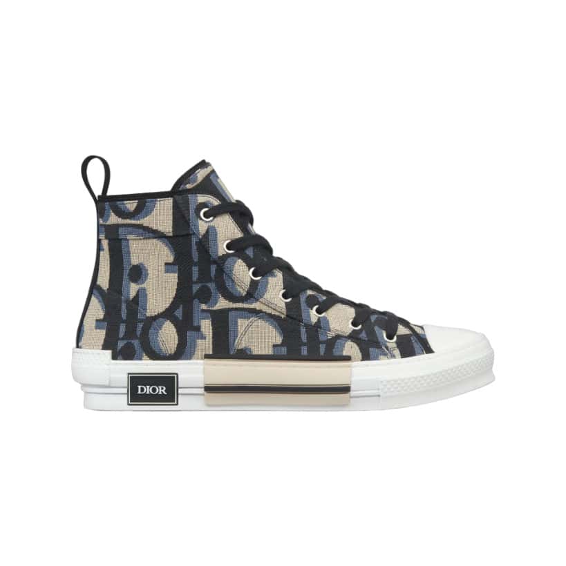 B23 HIGH-TOP SNEAKER MAXI DIOR OBLIQUE JACQUARD   CD119 - DEEPREPS