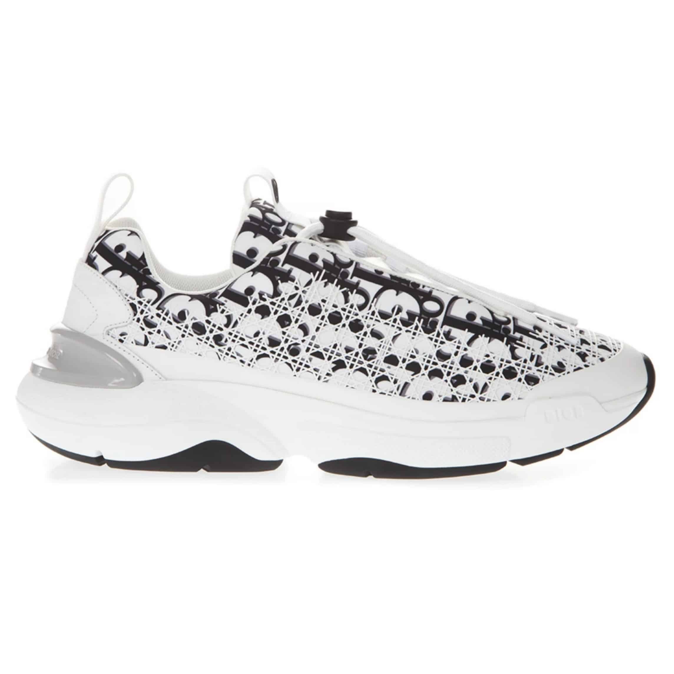 DIOR B24 CANNAGE MOTIF BLACK SNEAKER   CD21 - DEEPREPS