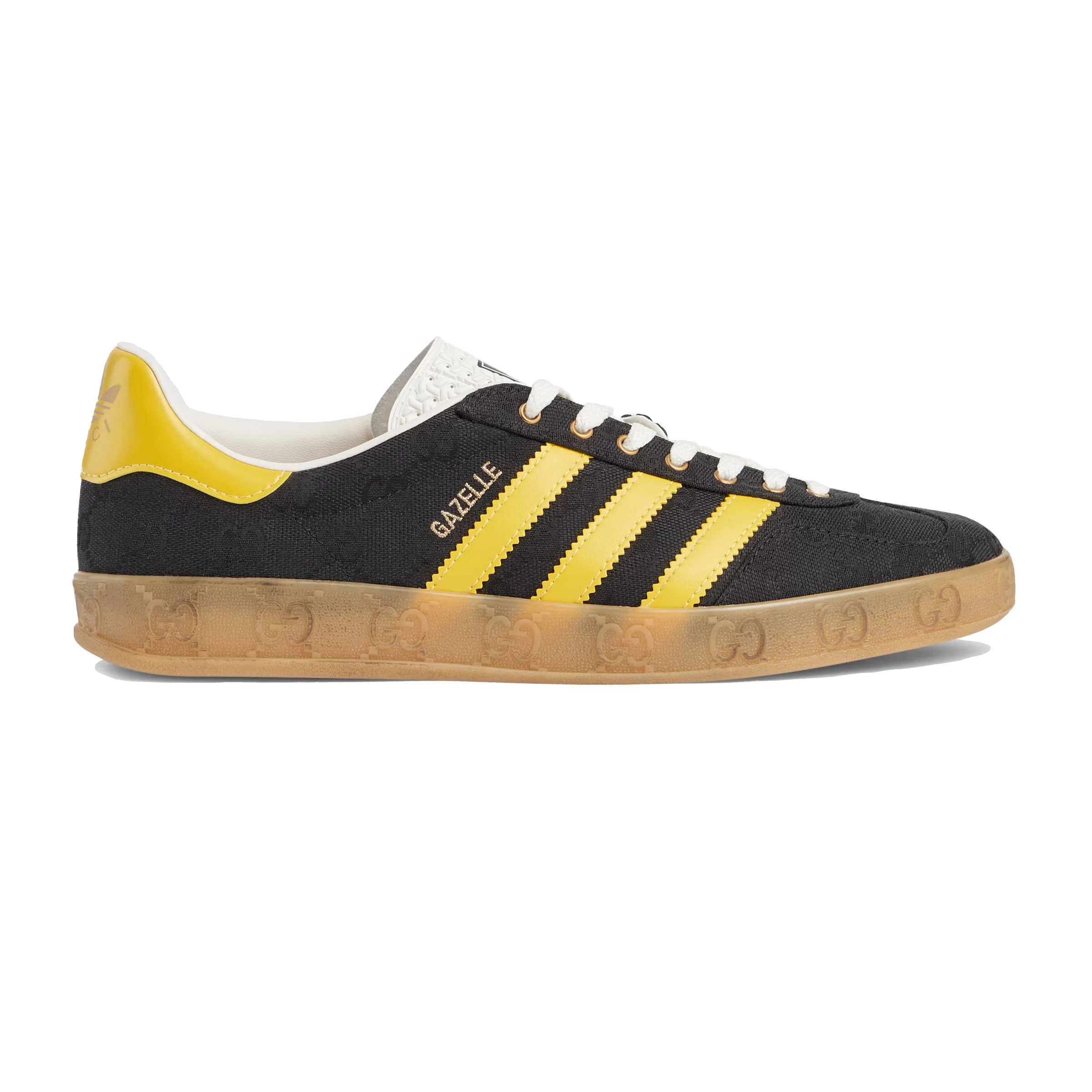ADIDAS X GUCCI GAZELLE SNEAKERS IN BLACK GG ORIGINAL CANVAS – GC185 - DEEPREPS