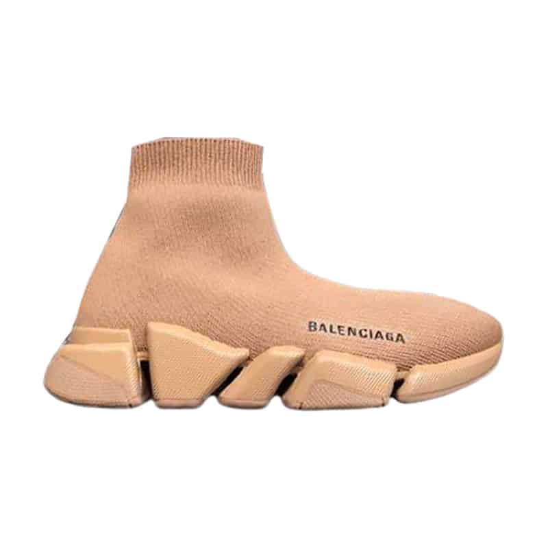 BALENCIAGA  MEN S SPEED 2.0 SNEAKER IN BEGIE   BB141 - DEEPREPS