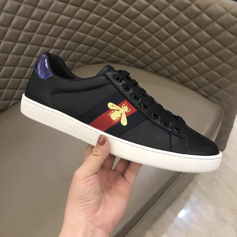 GUCCI ACE EMBROIDERED BEE SNEAKER   GC37 - DEEPREPS