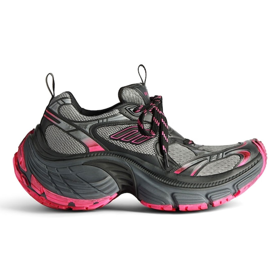 BALENCIAGA WOMEN S 10XL SNEAKER IN GREY/PINK/BLACK   BB275 - DEEPREPS