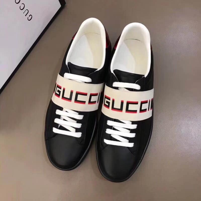 GUCCI STRIPE LEATHER SNEAKER   GC4 - DEEPREPS