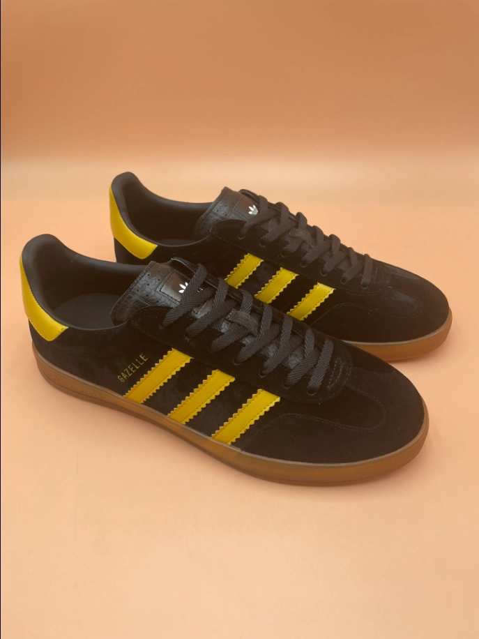 ADIDAS X GUCCI GAZELLE SNEAKERS IN BLACK GG ORIGINAL CANVAS – GC185 - DEEPREPS