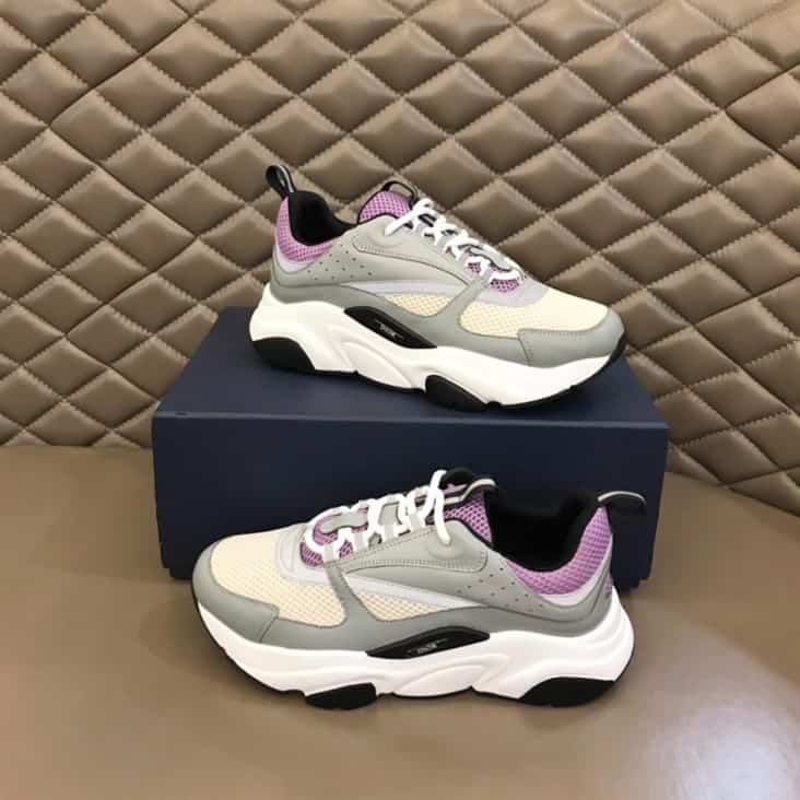 B22 SNEAKER TECHNICAL MESH WITH AND CALFSKIN   CD95 - DEEPREPS