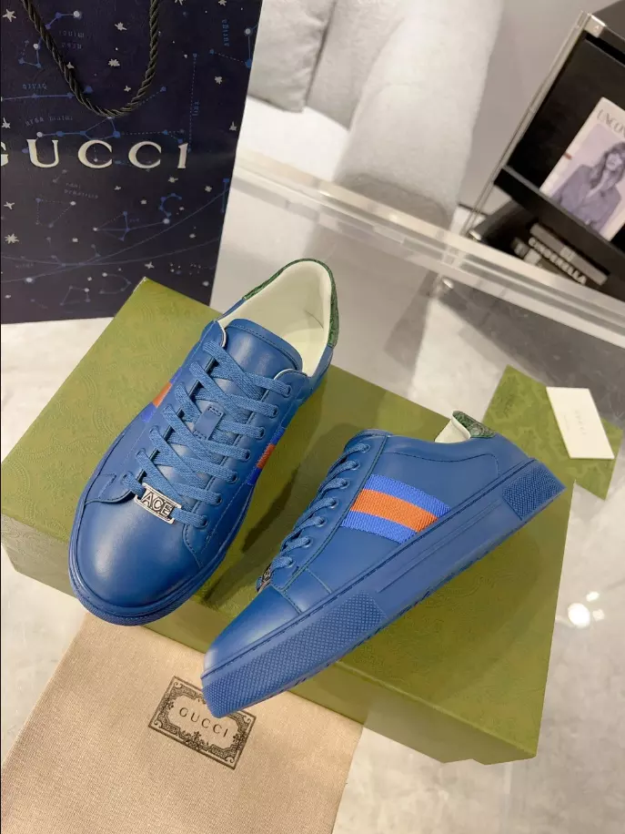 MEN S GUCCI ACE SNEAKER WITH WEB   GC214 - DEEPREPS