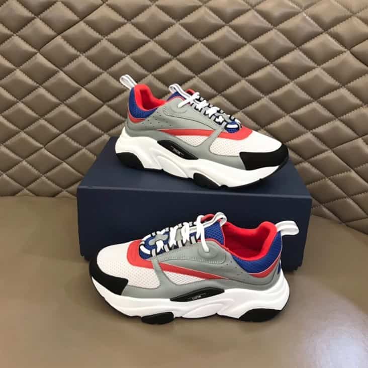 B22 SNEAKER TECHNICAL MESH WITH AND CALFSKIN   CD96 - DEEPREPS