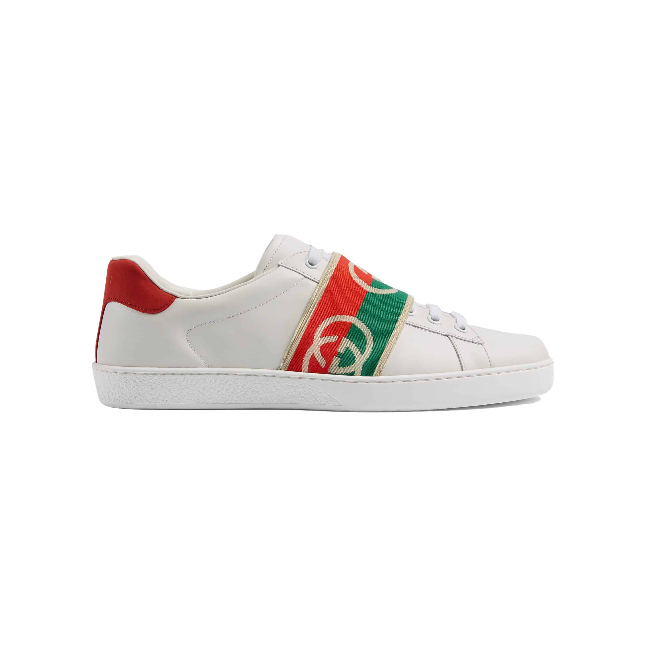 GUCCI MEN S ACE SNEAKERS WITH ELASTIC WEB   GC213 - DEEPREPS