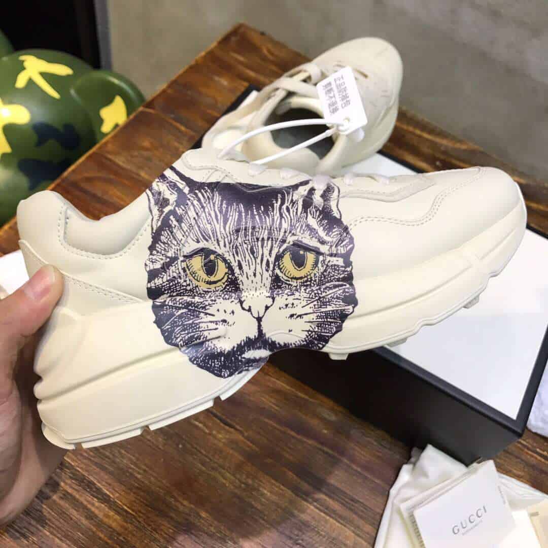 GUCCI RHYTON SNEAKER WITH MYSTIC CAT - DEEPREPS