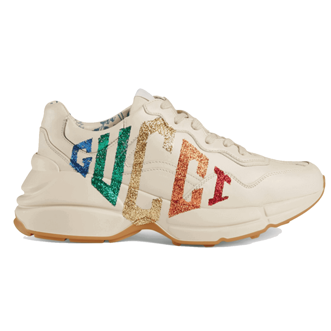 GUCCI RHYTON GLITTER SNEAKER - DEEPREPS