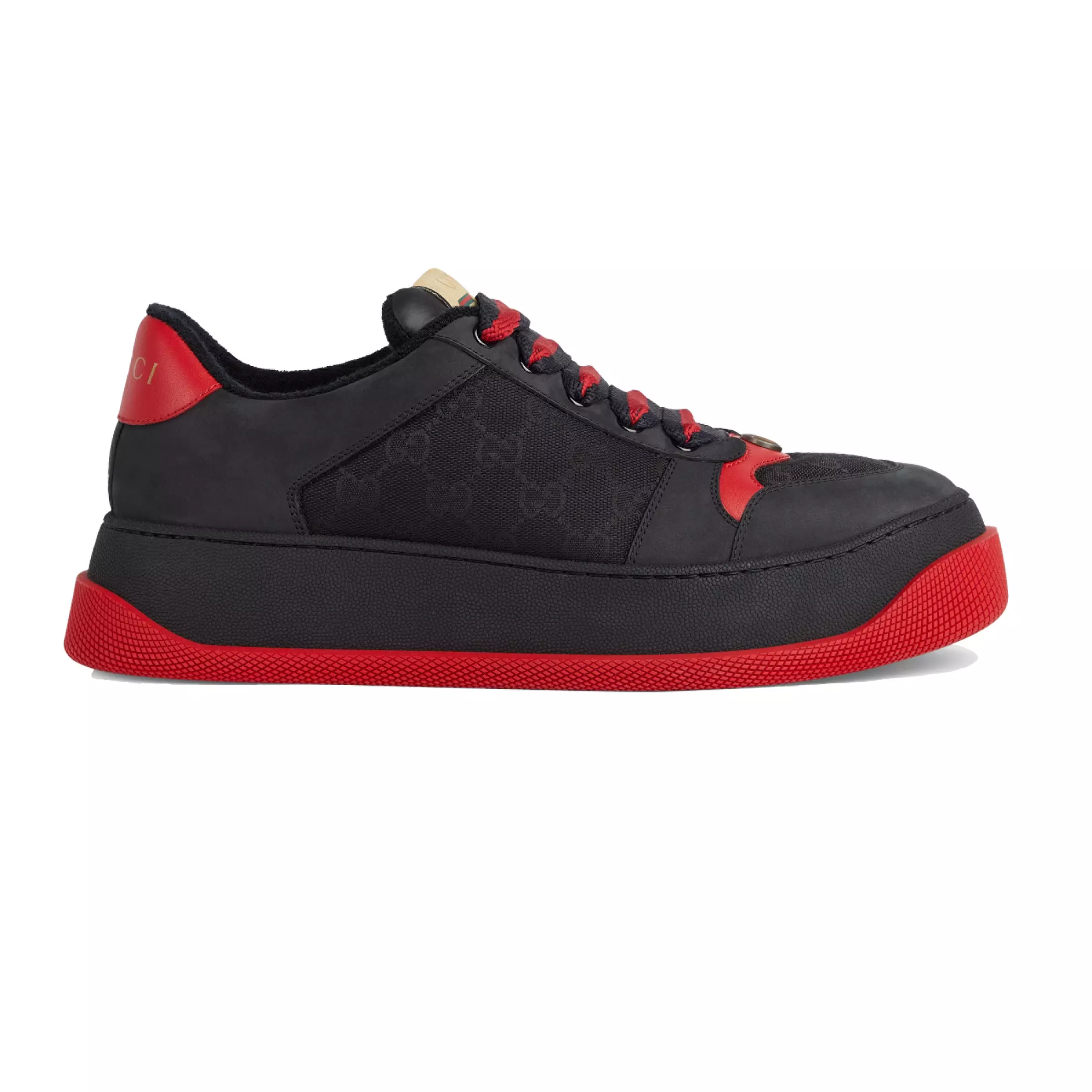 GUCCI SCREENER GG TRAINER SNEAKERS BLACK GG CANVAS – GC174 - DEEPREPS