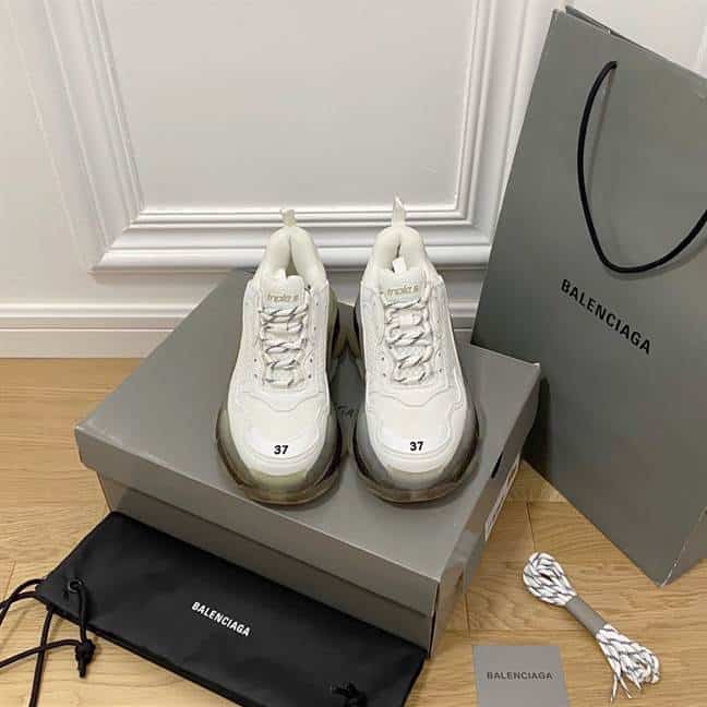 BALENCIAGA MEN S TRIPLE S SNEAKER CLEAR SOLE   BB192 - DEEPREPS