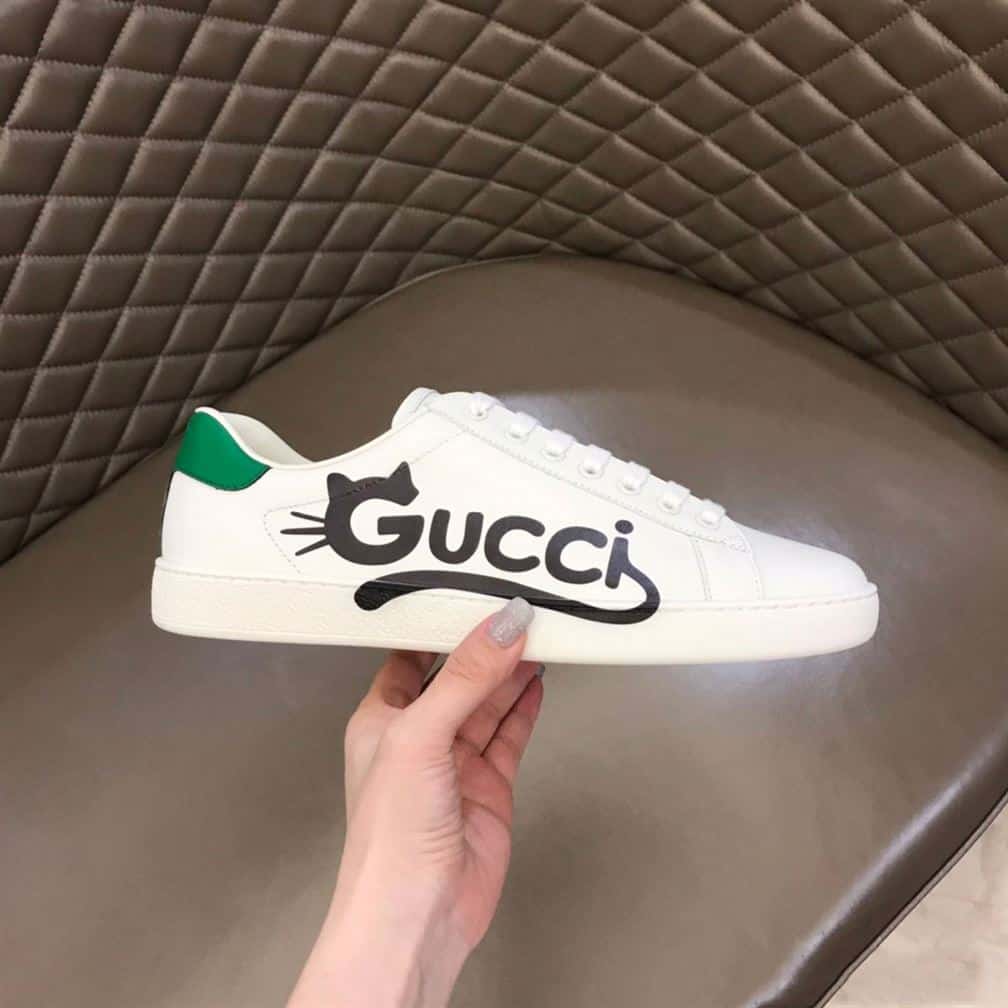 ACE SNEAKERS WITH GUCCI KITTEN   GC063 - DEEPREPS