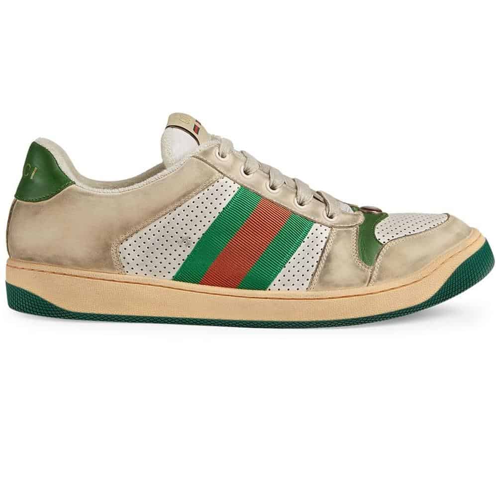 GUCCI SCREENER LEATHER SNEAKER   GC53 - DEEPREPS