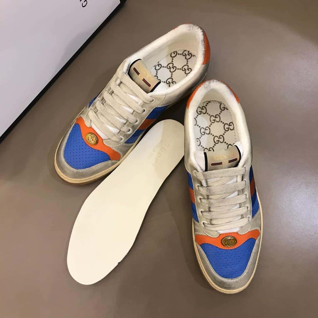 GUCCI SCREENER LEATHER SNEAKER   GC54 - DEEPREPS