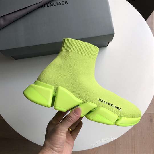 BALENCIAGA  MEN S SPEED 2.0 SNEAKER IN YELLOW   BB140 - DEEPREPS