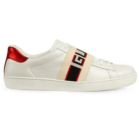 GUCCI STRIPE LEATHER SNEAKER   GC3 - DEEPREPS