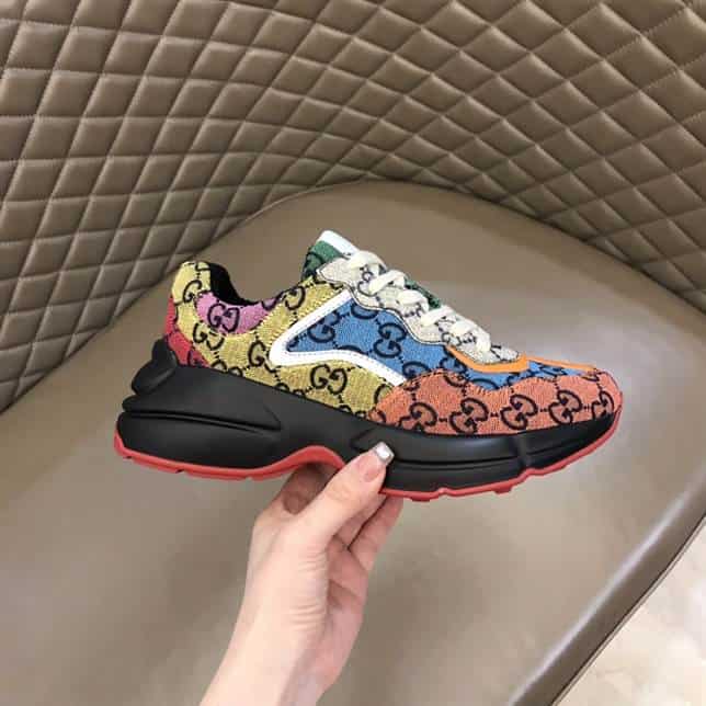 Men s Rhyton GG Multicolor sneaker   GC93 - DEEPREPS