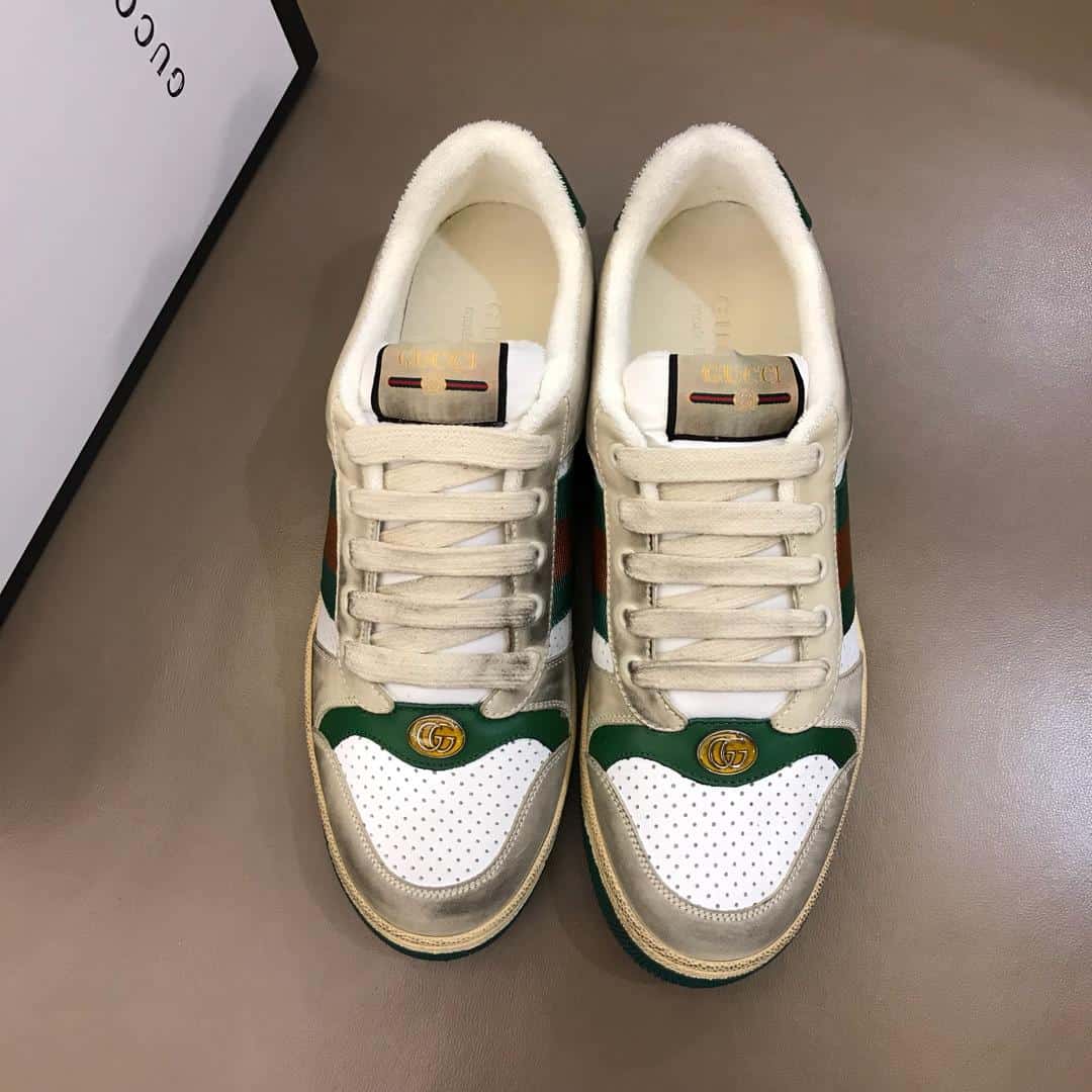 GUCCI SCREENER LEATHER SNEAKER   GC53 - DEEPREPS