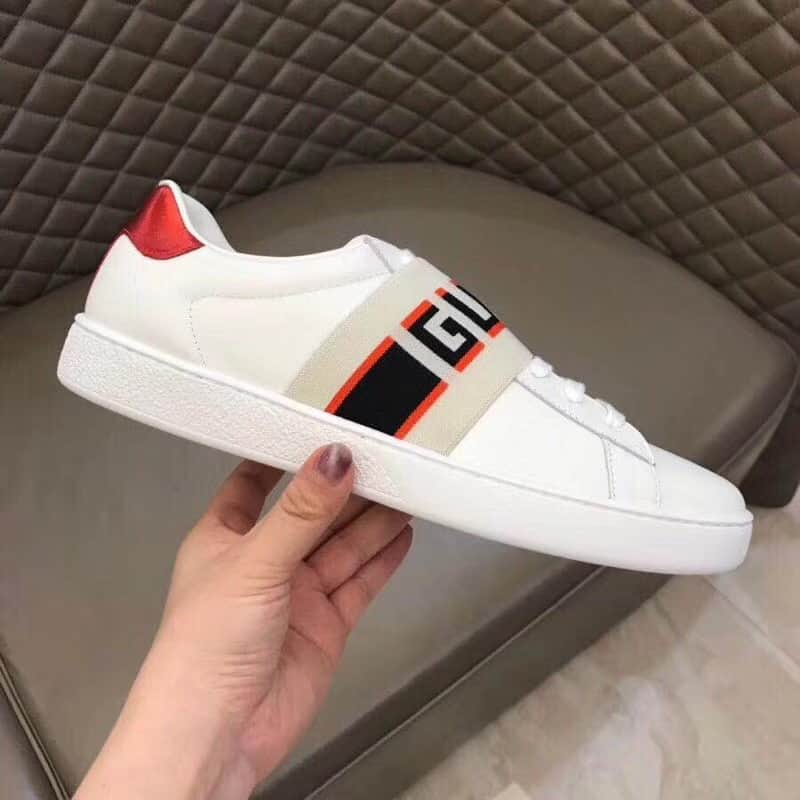 GUCCI STRIPE LEATHER SNEAKER   GC3 - DEEPREPS