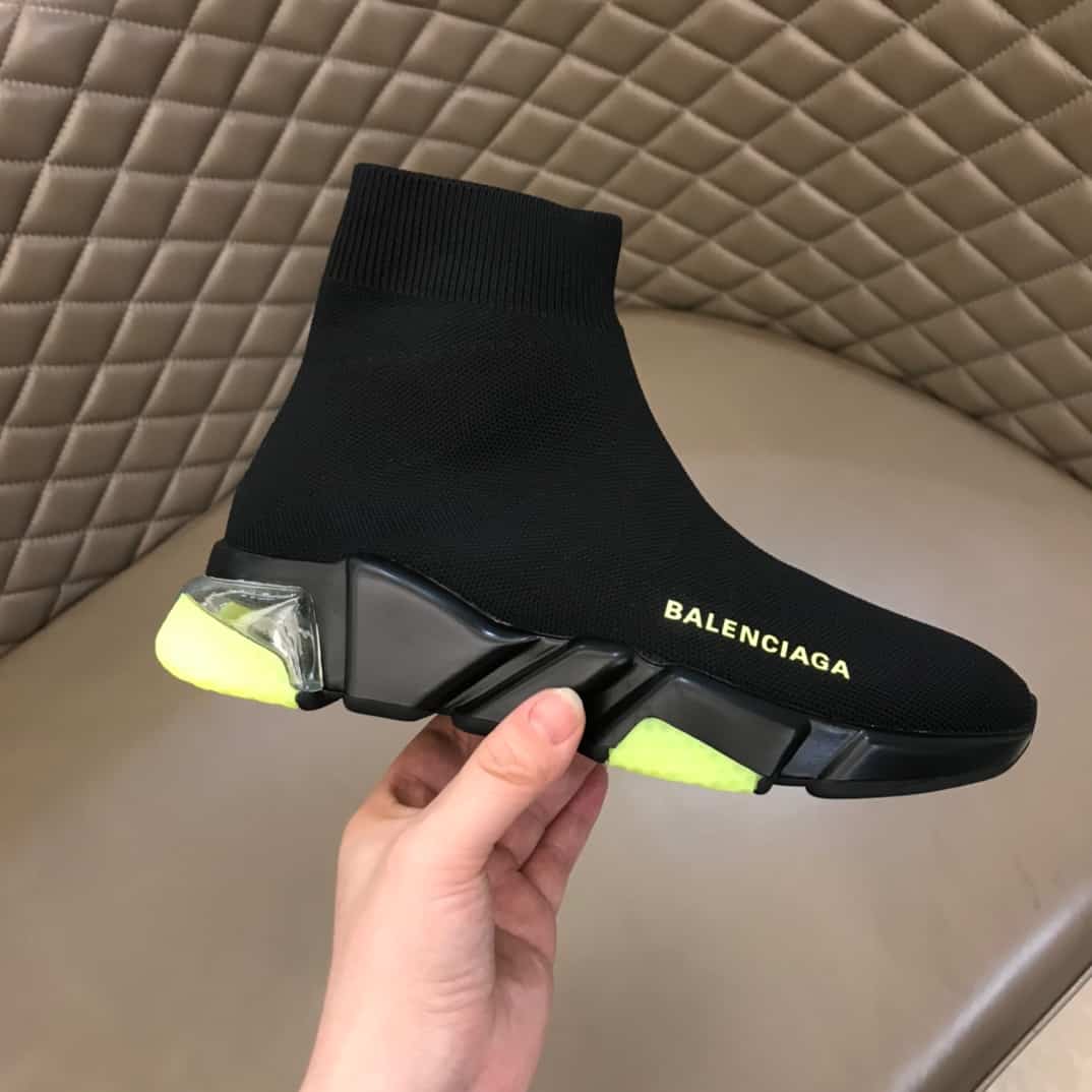 BALENCIAGA SPEED CLEAR SOLE SNEAKERS   BB44 - DEEPREPS