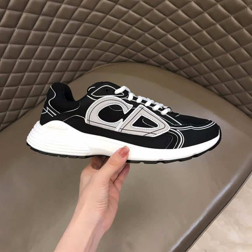 DIOR B30 SNEAKERS BLACK MESH AND TECHNICAL FABRIC   CD88 - DEEPREPS