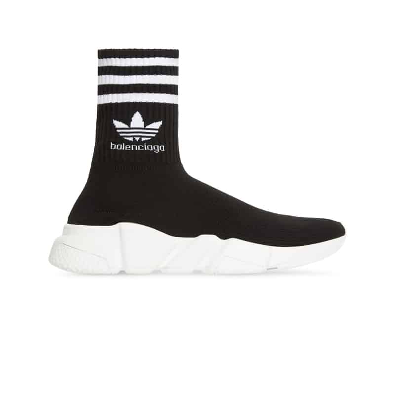 BALENCIAGA MEN S ADIDAS SPEED TRAINERS IN BLACK   BB211 - DEEPREPS