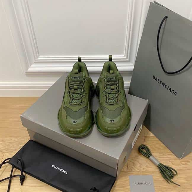 BALENCIAGA MEN S TRIPLE S SNEAKER CLEAR SOLE   BB188 - DEEPREPS