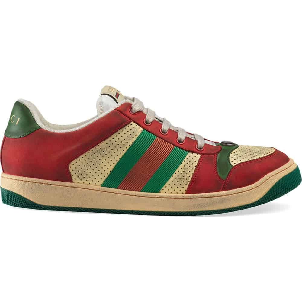 GUCCI SCREENER LEATHER SNEAKER   GC52 - DEEPREPS