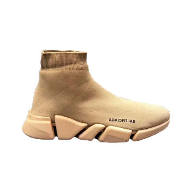 BALENCIAGA  MEN S SPEED 2.0 SNEAKER IN BEIGE   BB153 - DEEPREPS